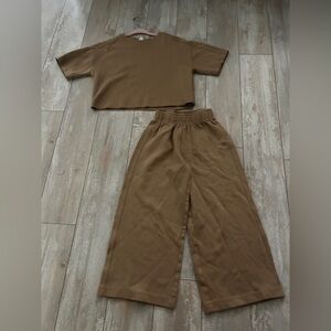 Zara Kids Brown Pajama Set